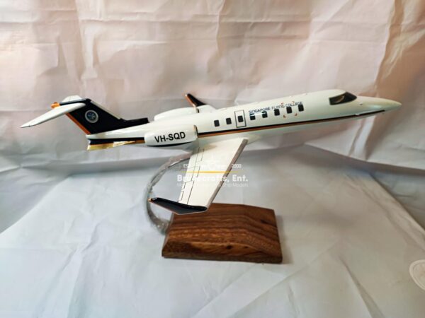 Model of Learjet 45 Singapore Fying College with detailed craftsmanship.